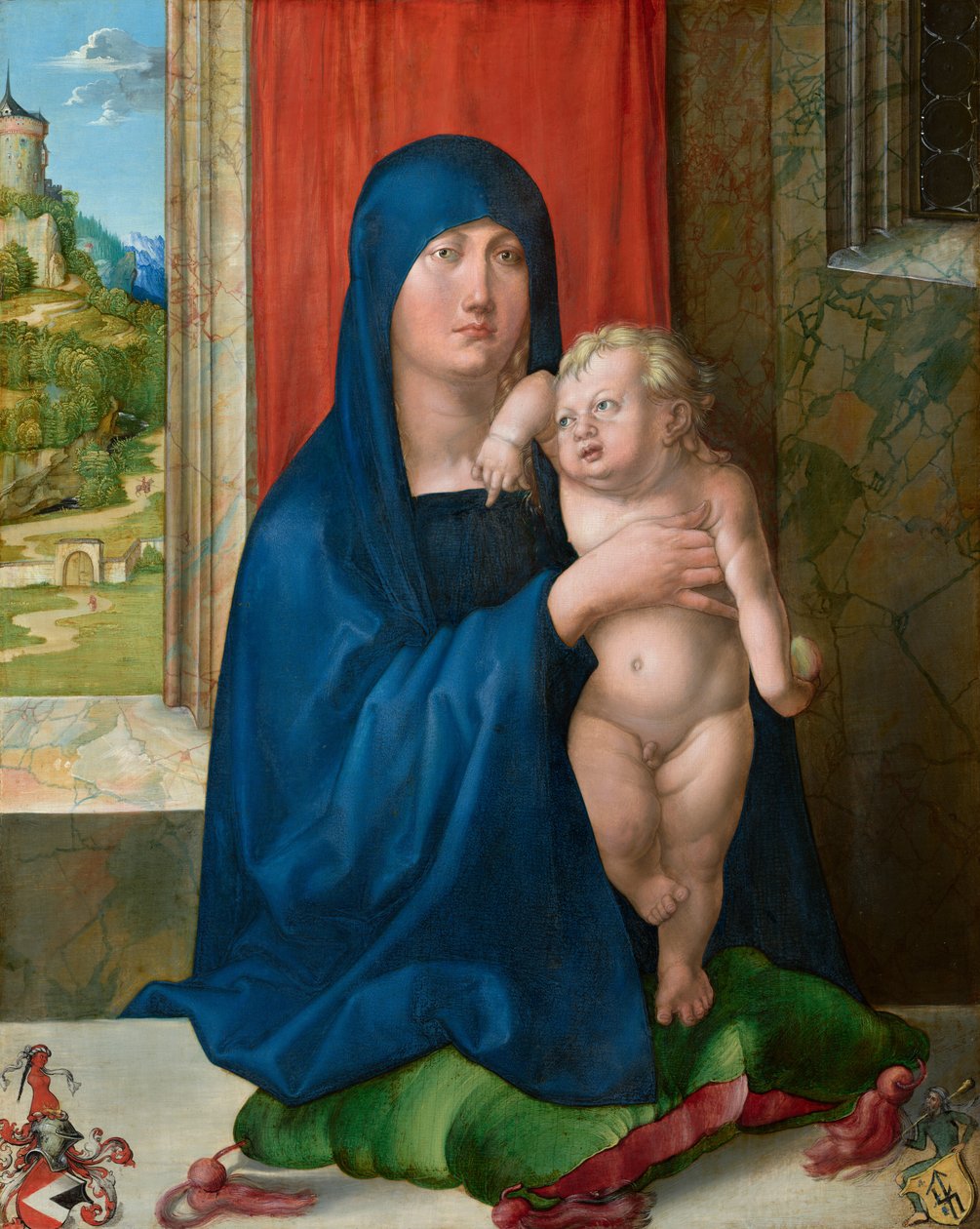 Madonna e criança [anverso] de Albrecht Dürer