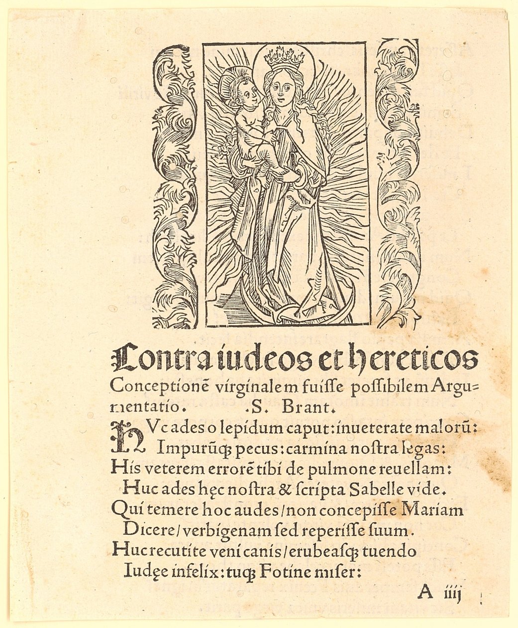 Madona numa auréola sobre a lua crescente de Albrecht Dürer