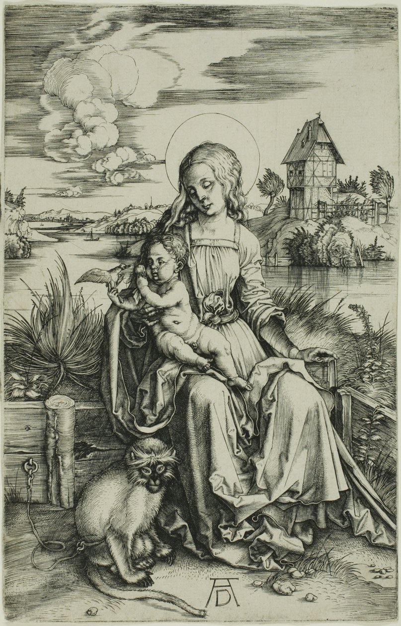 Madonna com o macaco de Albrecht Dürer