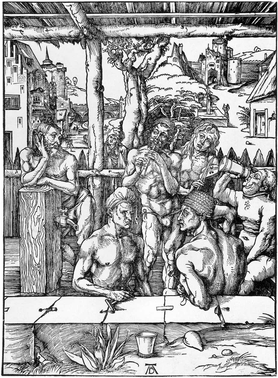 Casa de banho dos homens de Albrecht Dürer