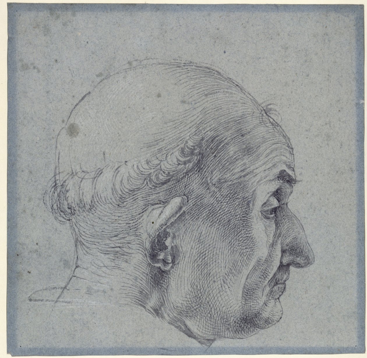 Cabeça masculina de perfil de Albrecht Dürer