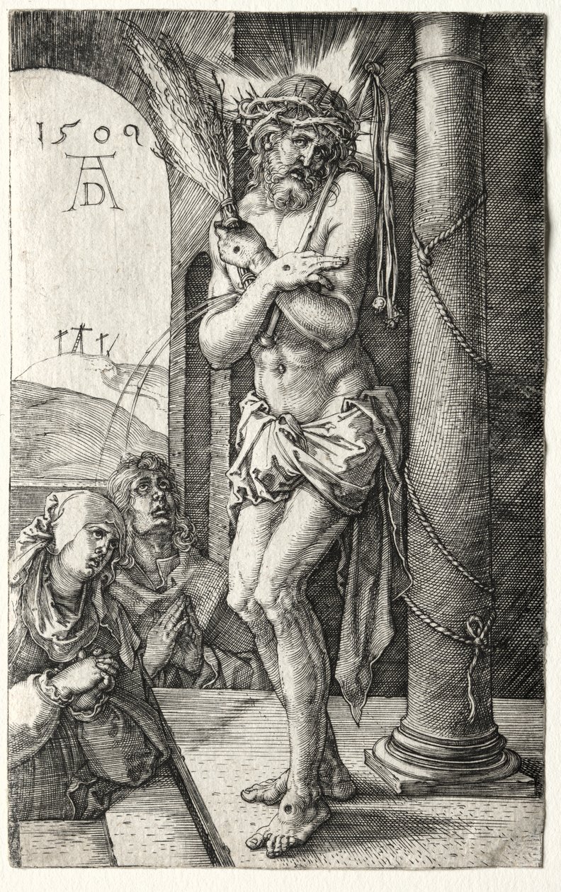 Homem das Dores pela Coluna de Albrecht Dürer