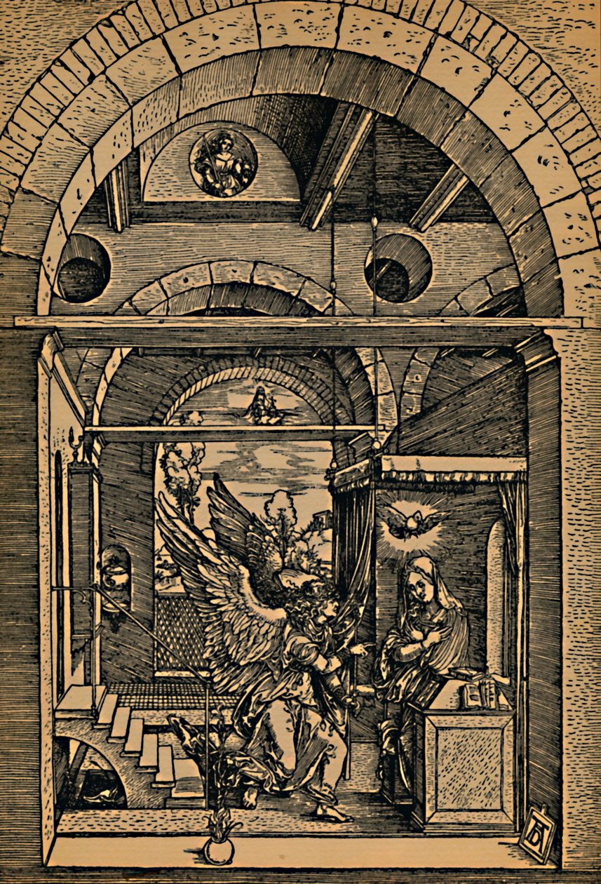 Mary Annunciation, A Anunciação, c1503. de Albrecht Dürer
