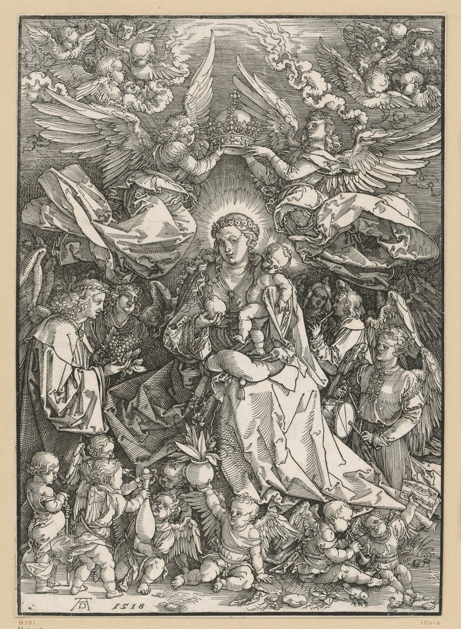 Maria como rainha dos anjos de Albrecht Dürer