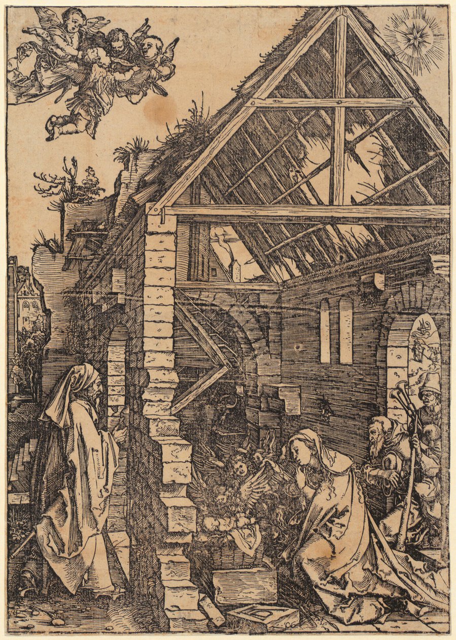 Maria na meia-lua, folha 1 da série «A Vida de Maria» de Albrecht Dürer