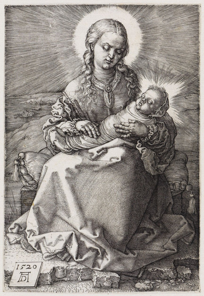 Maria com o Menino em fraldas de Albrecht Dürer