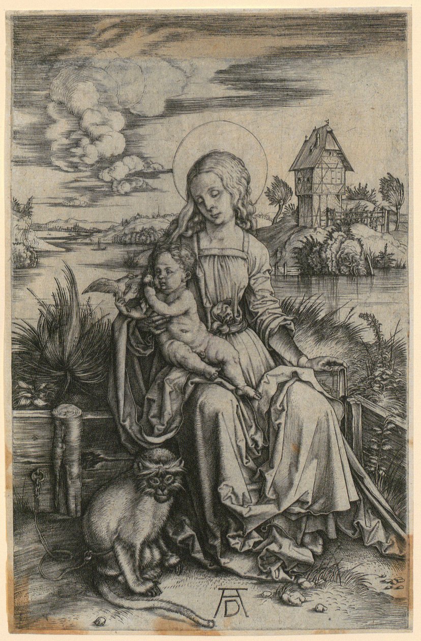 Maria com o macaco-marinho de Albrecht Dürer