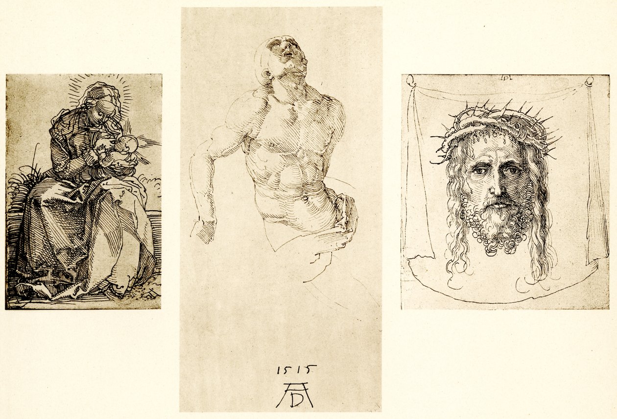 Maria no banco gramado de Albrecht Dürer