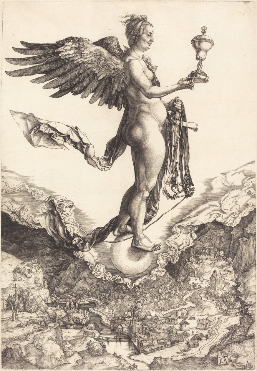 Nêmesis (A Grande Fortuna) de Albrecht Dürer