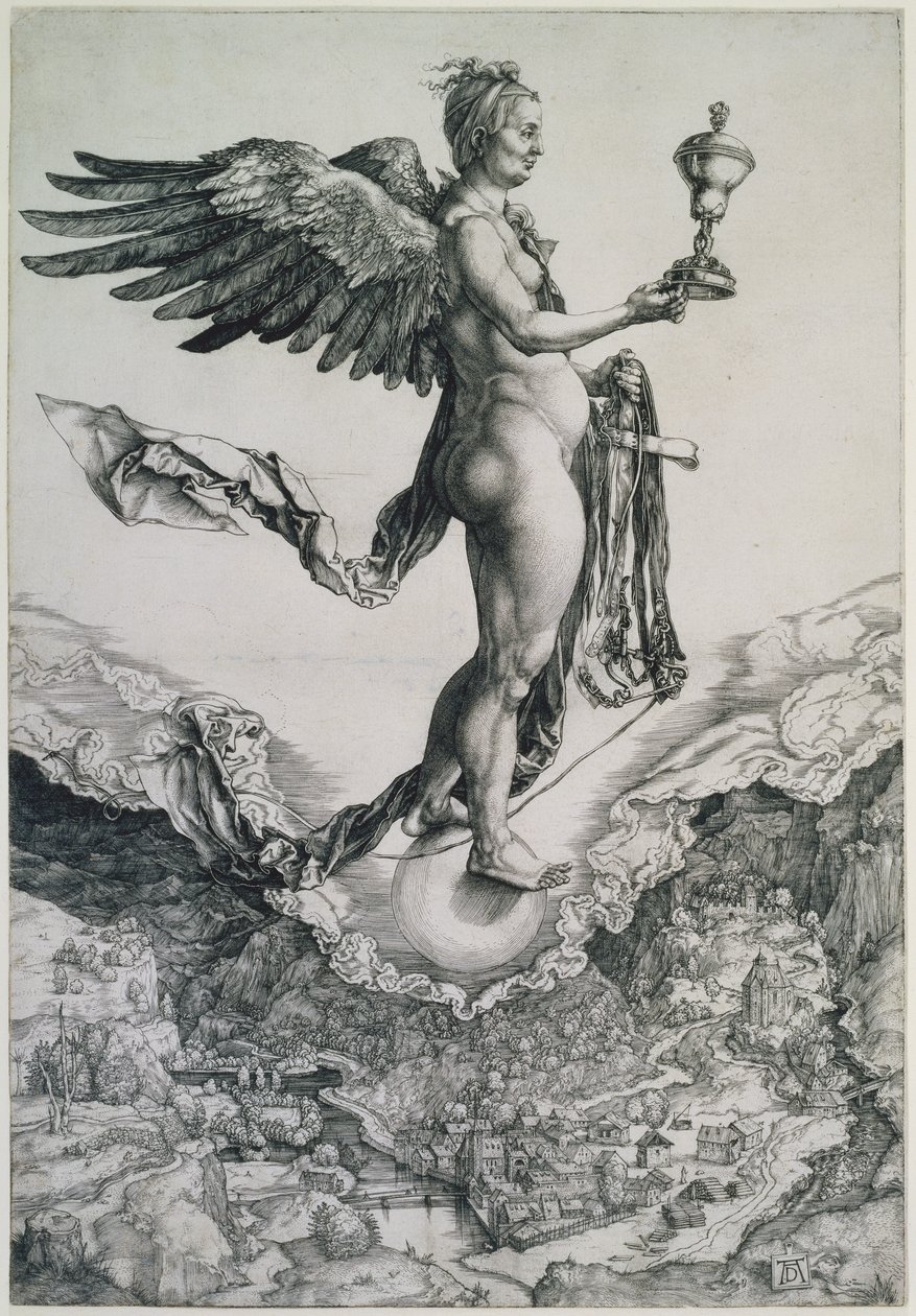 Némesis (A grande fortuna) de Albrecht Dürer