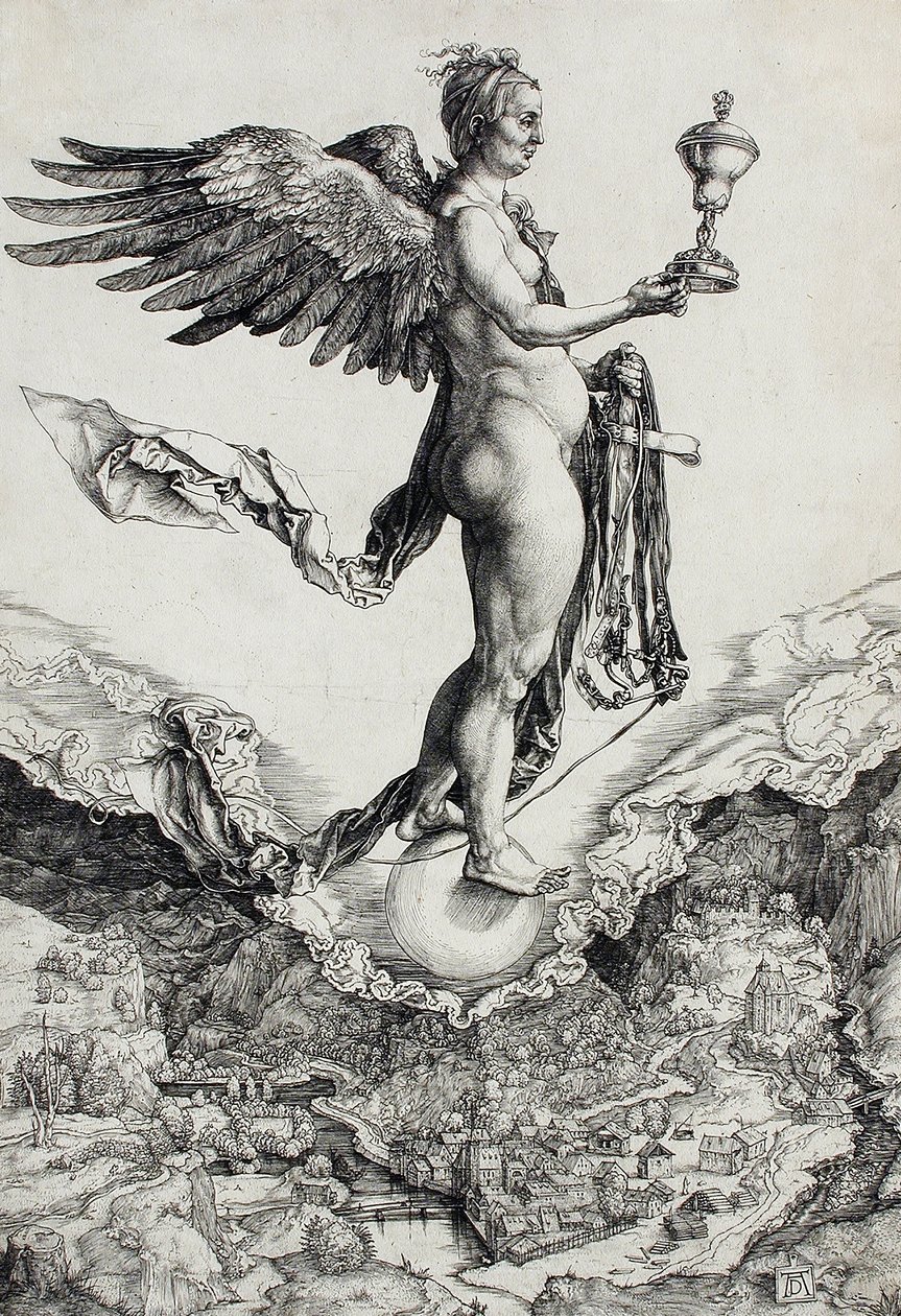 Némesis (A grande fortuna) de Albrecht Dürer