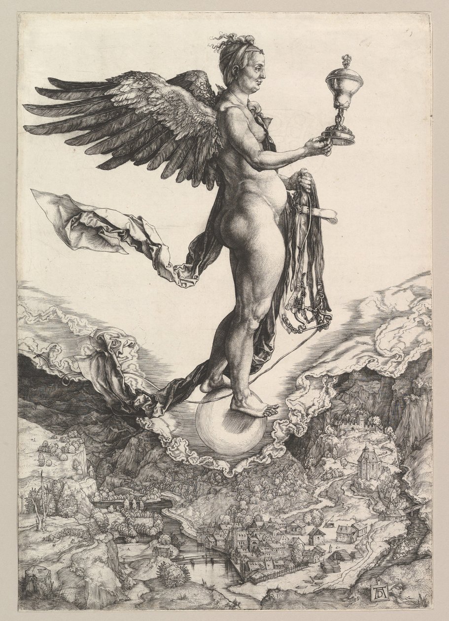 Nemesis A Grande Fortuna, 1501-2. de Albrecht Dürer