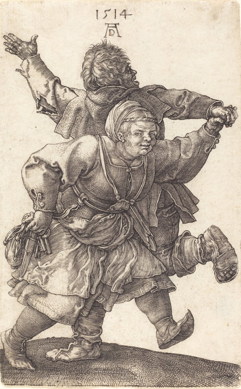 Casal Camponês Dançando, 1514. de Albrecht Dürer