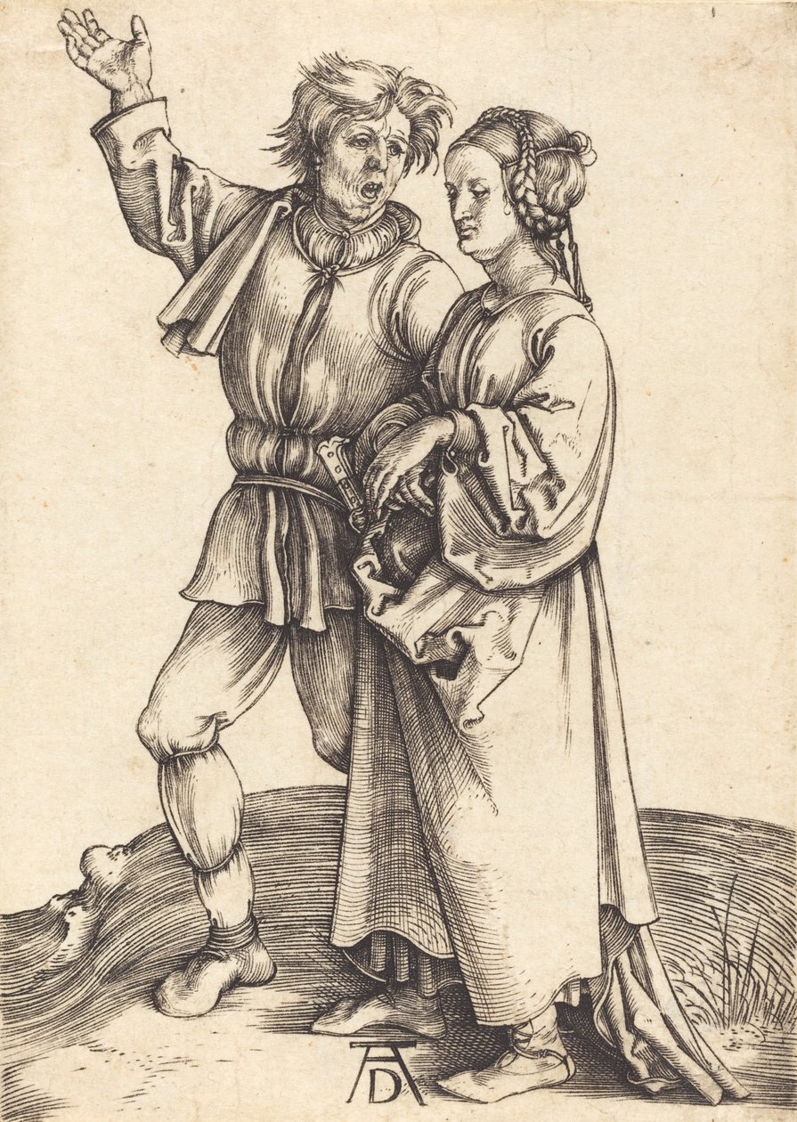 Camponês e sua esposa, c. 14971498. de Albrecht Dürer