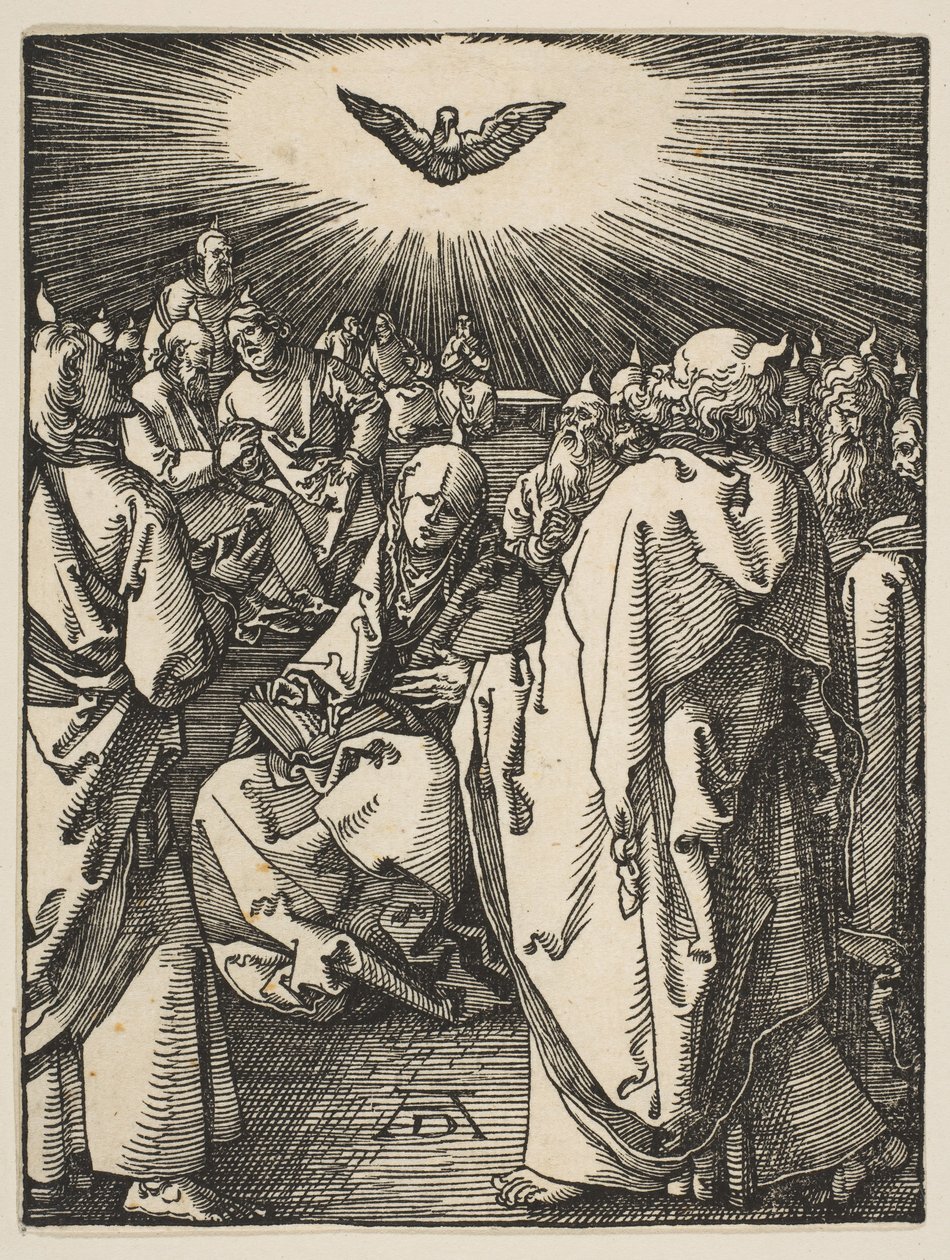 Pentecostes, de The Small Passion, ca. 1510 de Albrecht Dürer