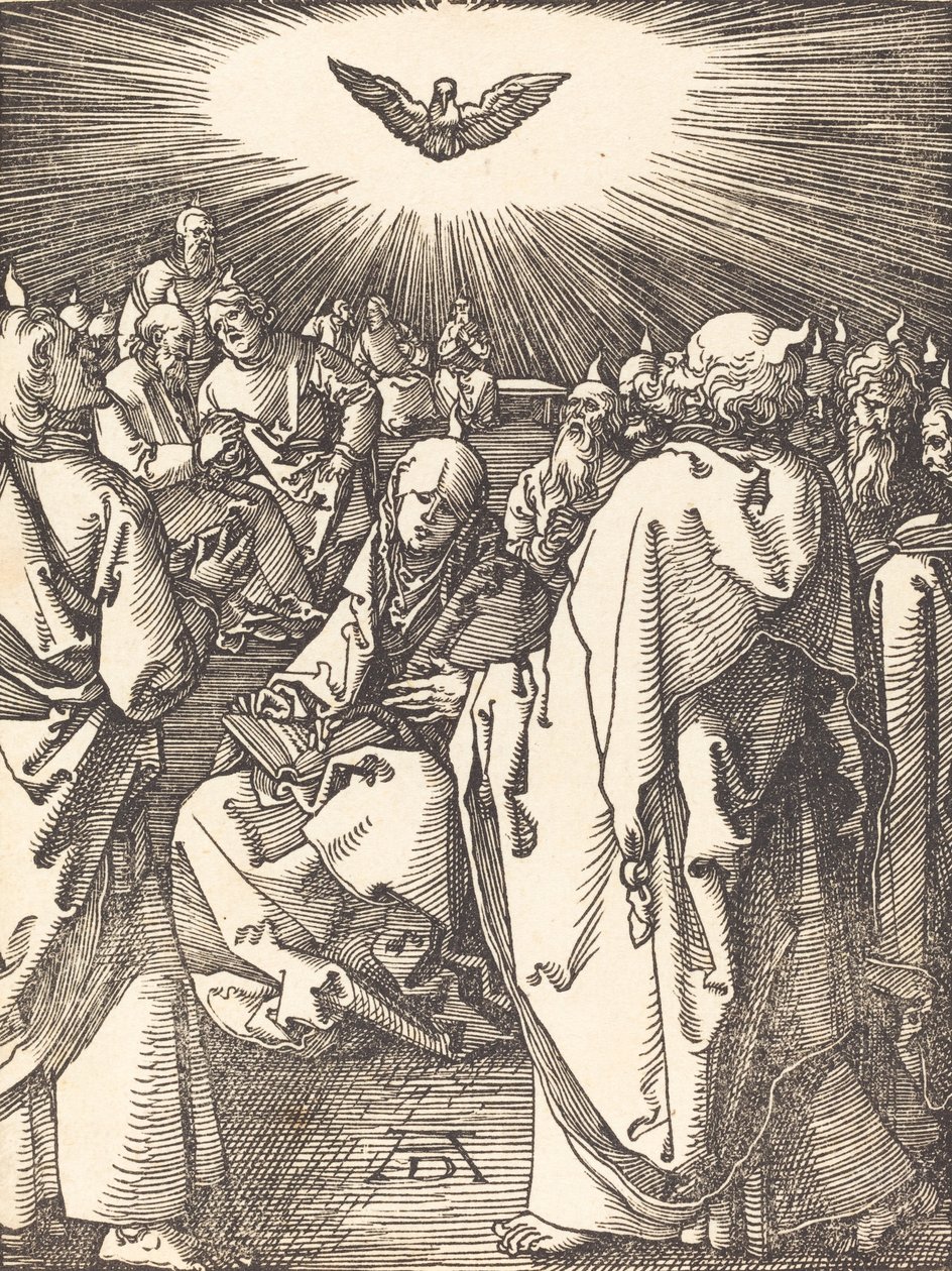 Pentecostes, provavelmente c. 15091510. de Albrecht Dürer