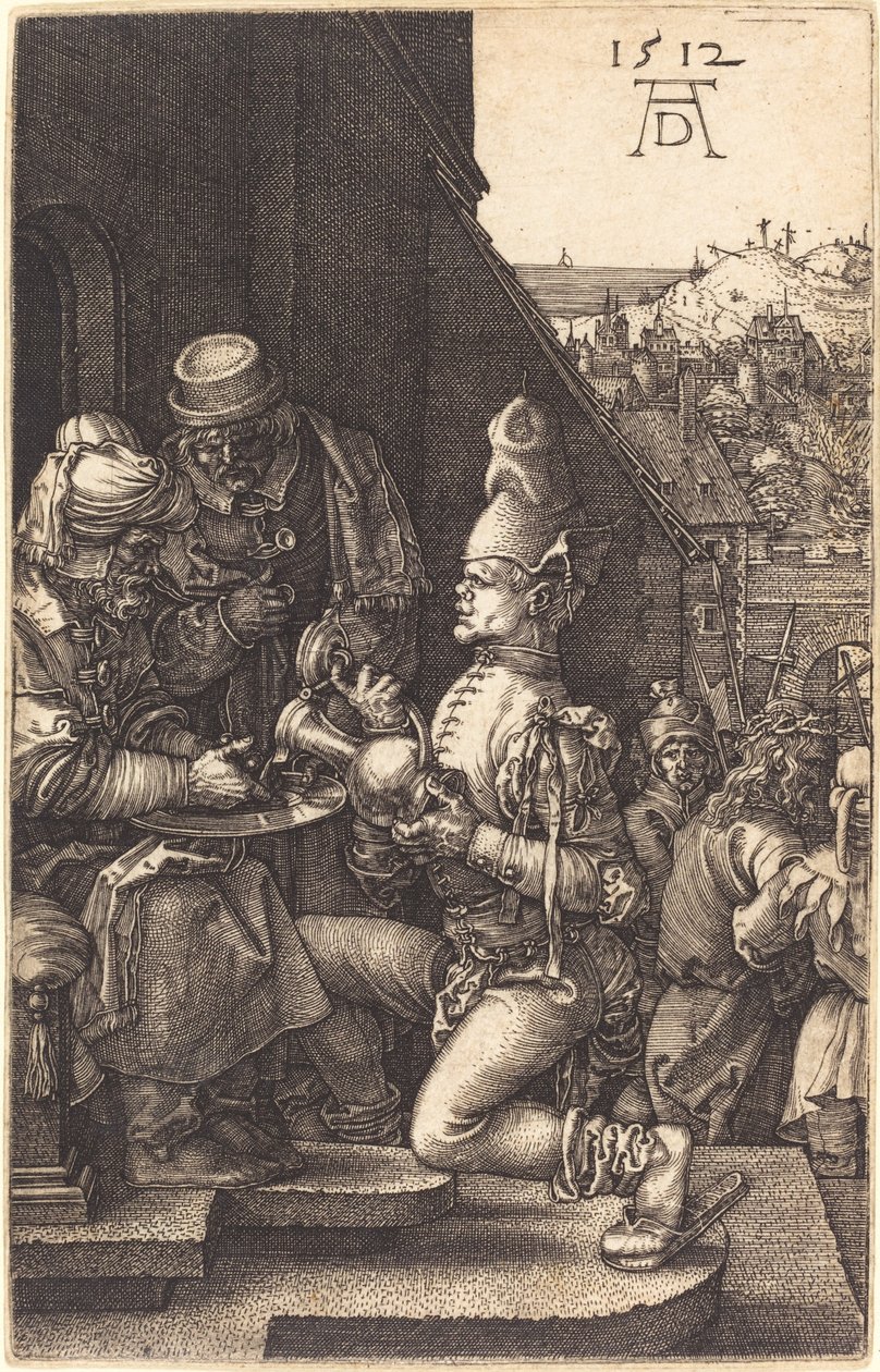 Pilatos lavando as mãos de Albrecht Dürer