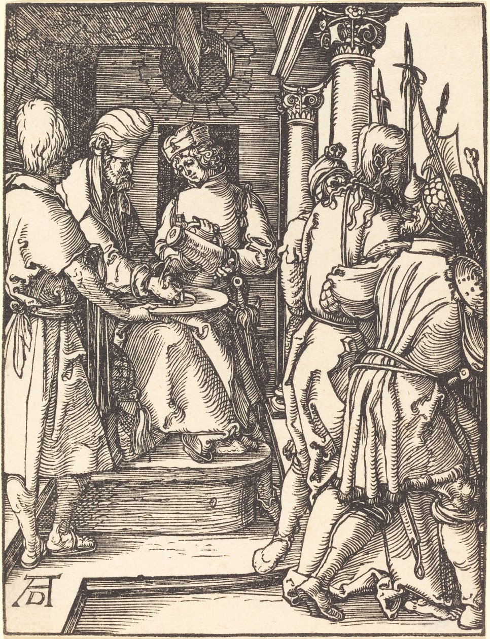 Pilatos lavando as mãos de Albrecht Dürer