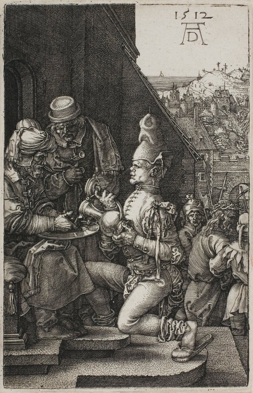 Pilatos lavando as mãos, de A paixão gravada de Albrecht Dürer
