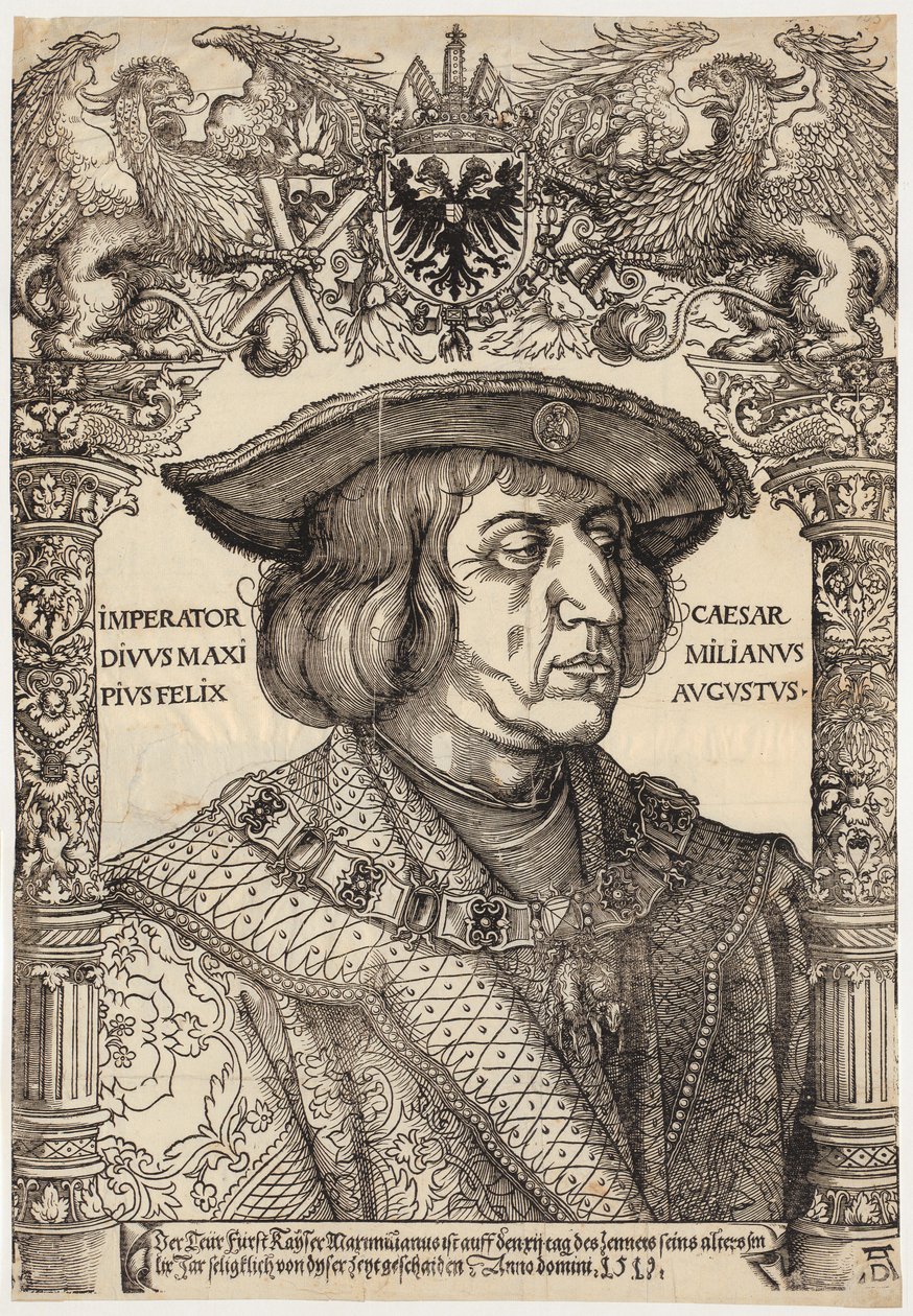 Retrato do imperador Maximiliano I de Albrecht Dürer