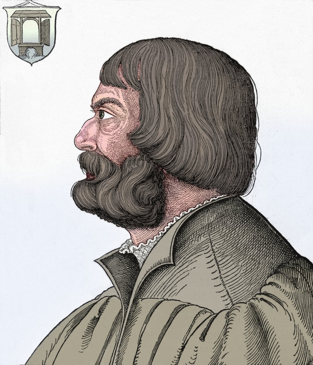 Retrato de Albrecht Durer, 1527, 1906 de Albrecht Dürer