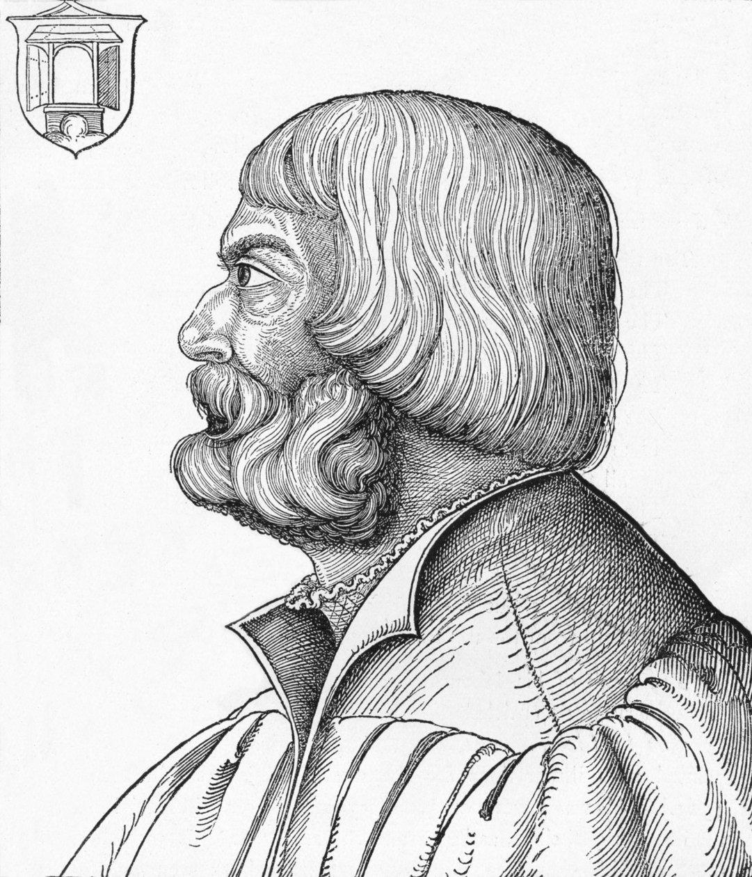 Retrato de Albrecht Durer, 1527, 1906 de Albrecht Dürer
