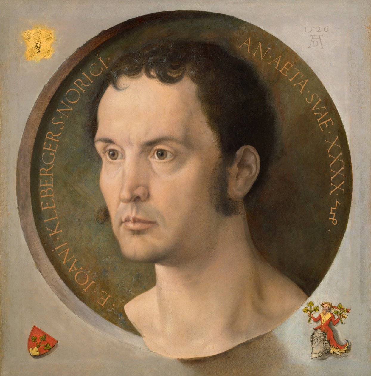 Retrato de Johann Kleeberger, 1526 de Albrecht Dürer