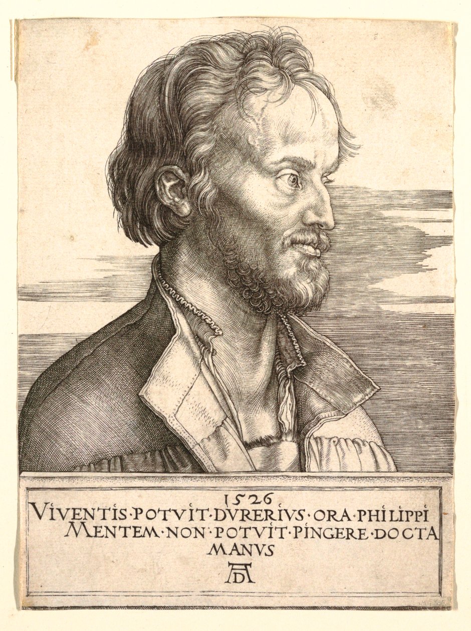 Retrato de Philip Melanchthon de Albrecht Dürer