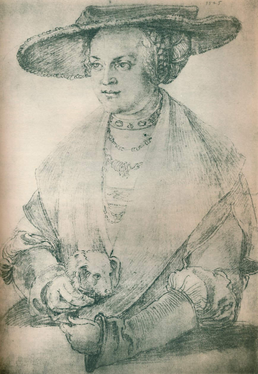 Retrato de uma senhora, c1500-1520, 1903 de Albrecht Dürer
