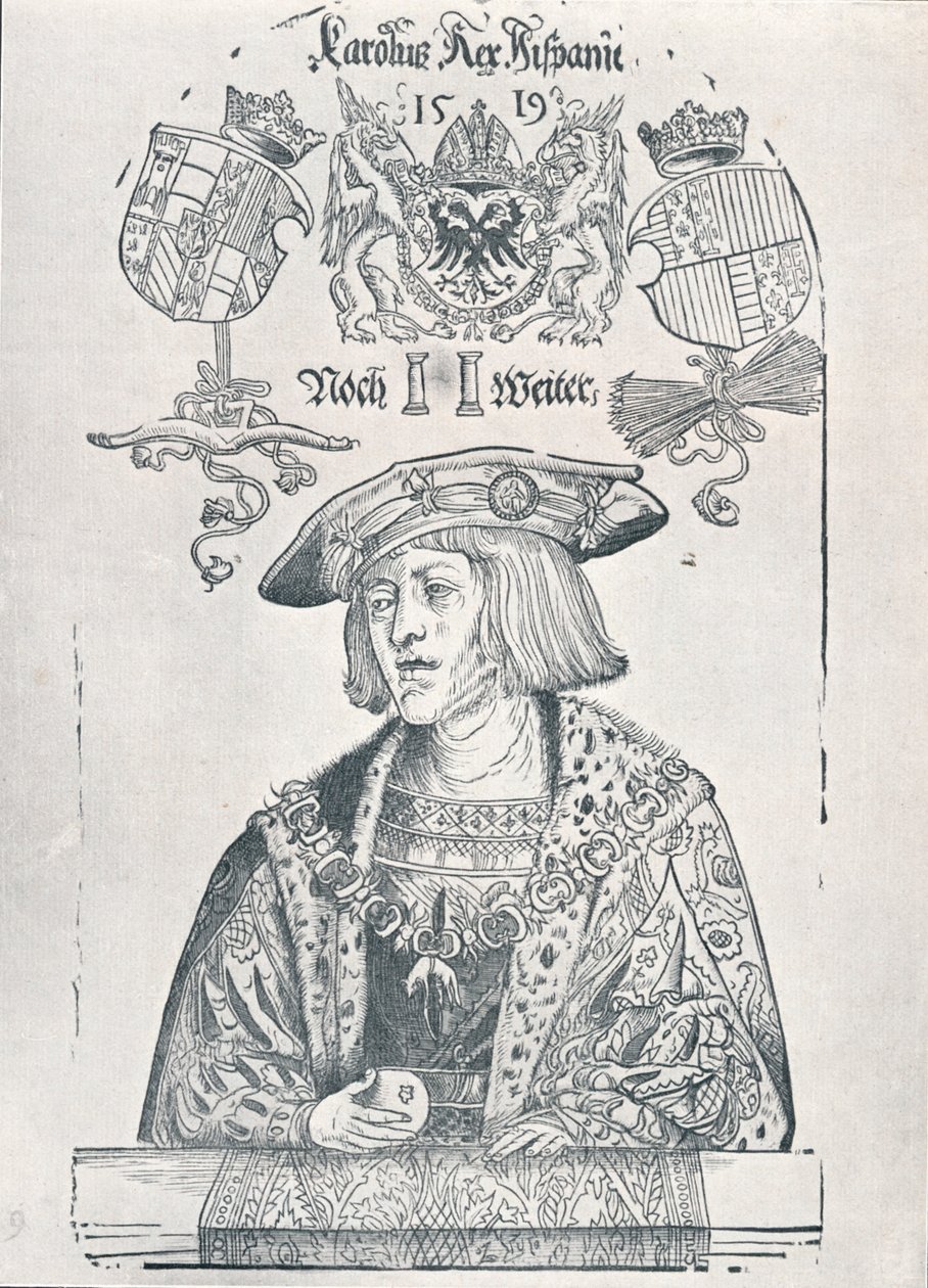 Retrato do imperador Carlos V, 1519 1906 de Albrecht Dürer