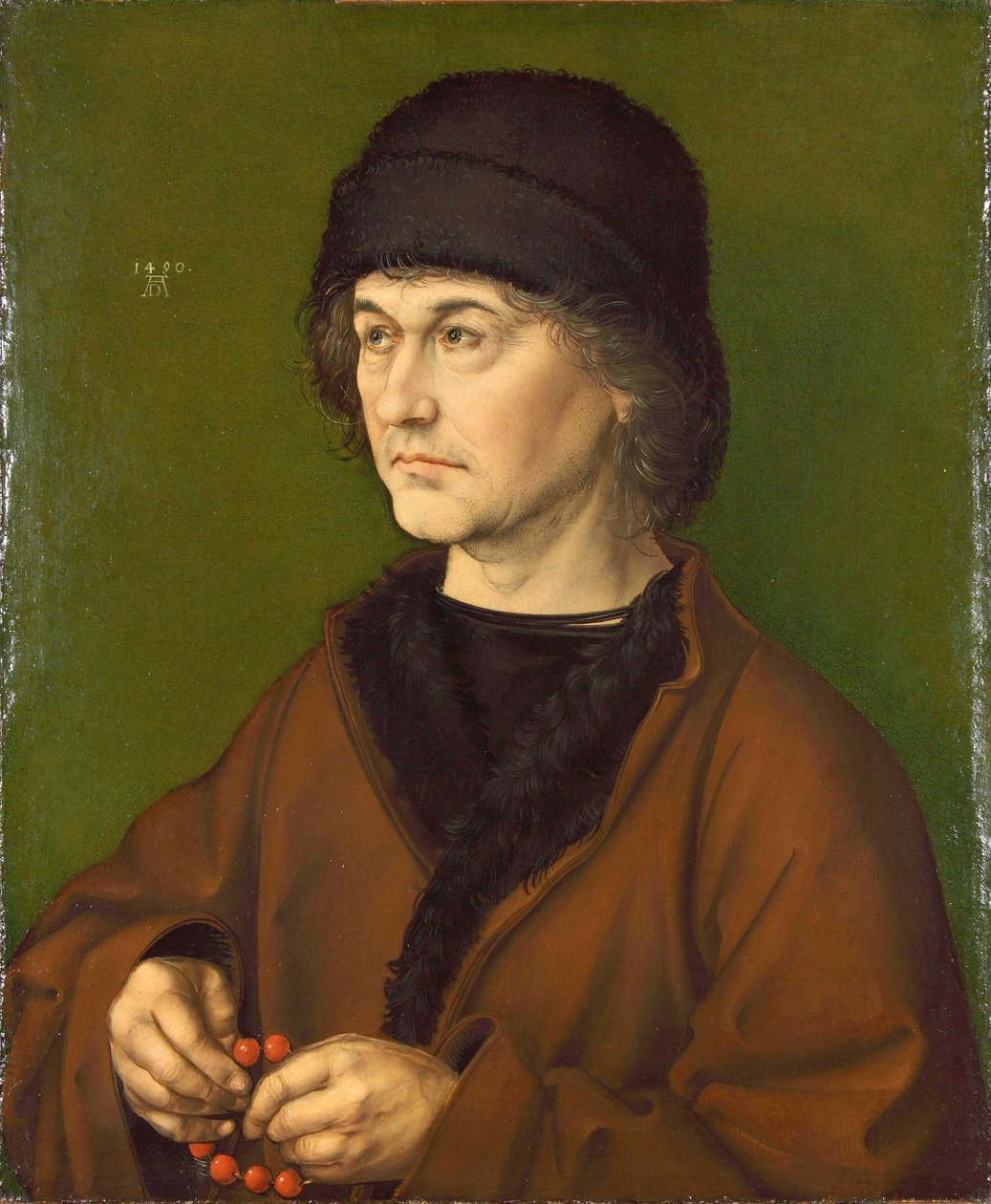 Retrato do pai do artista de Albrecht Dürer