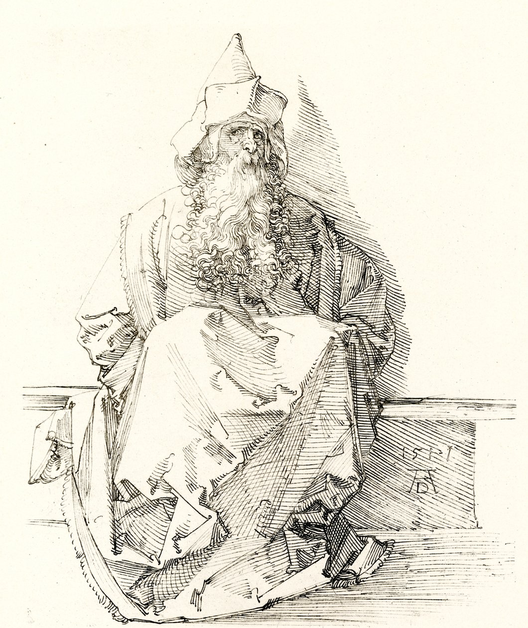 Figura profeta de Albrecht Dürer