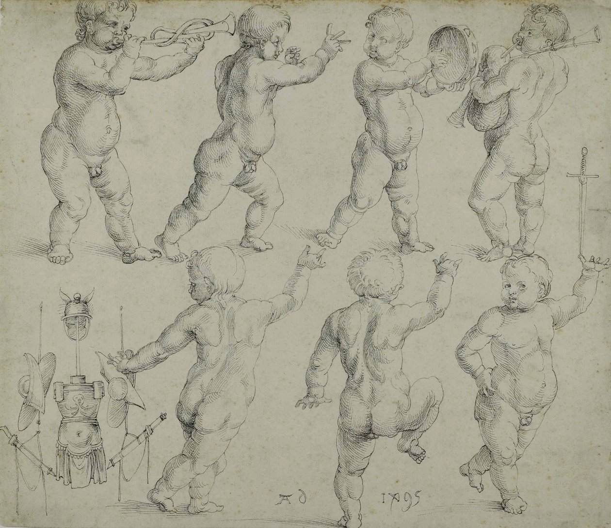 Putti, 1495. de Albrecht Dürer
