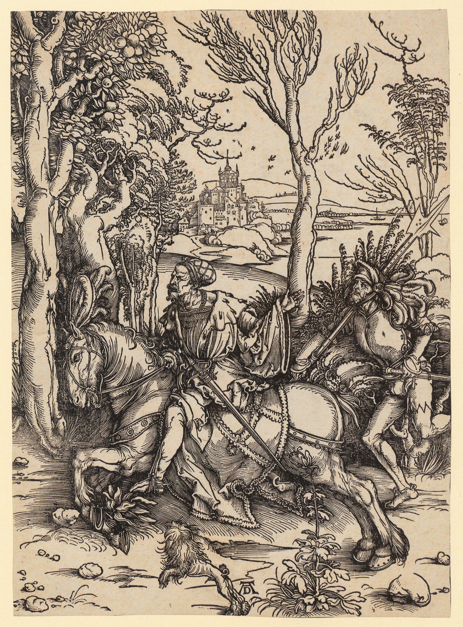Cavaleiro e soldado mercenário de Albrecht Dürer