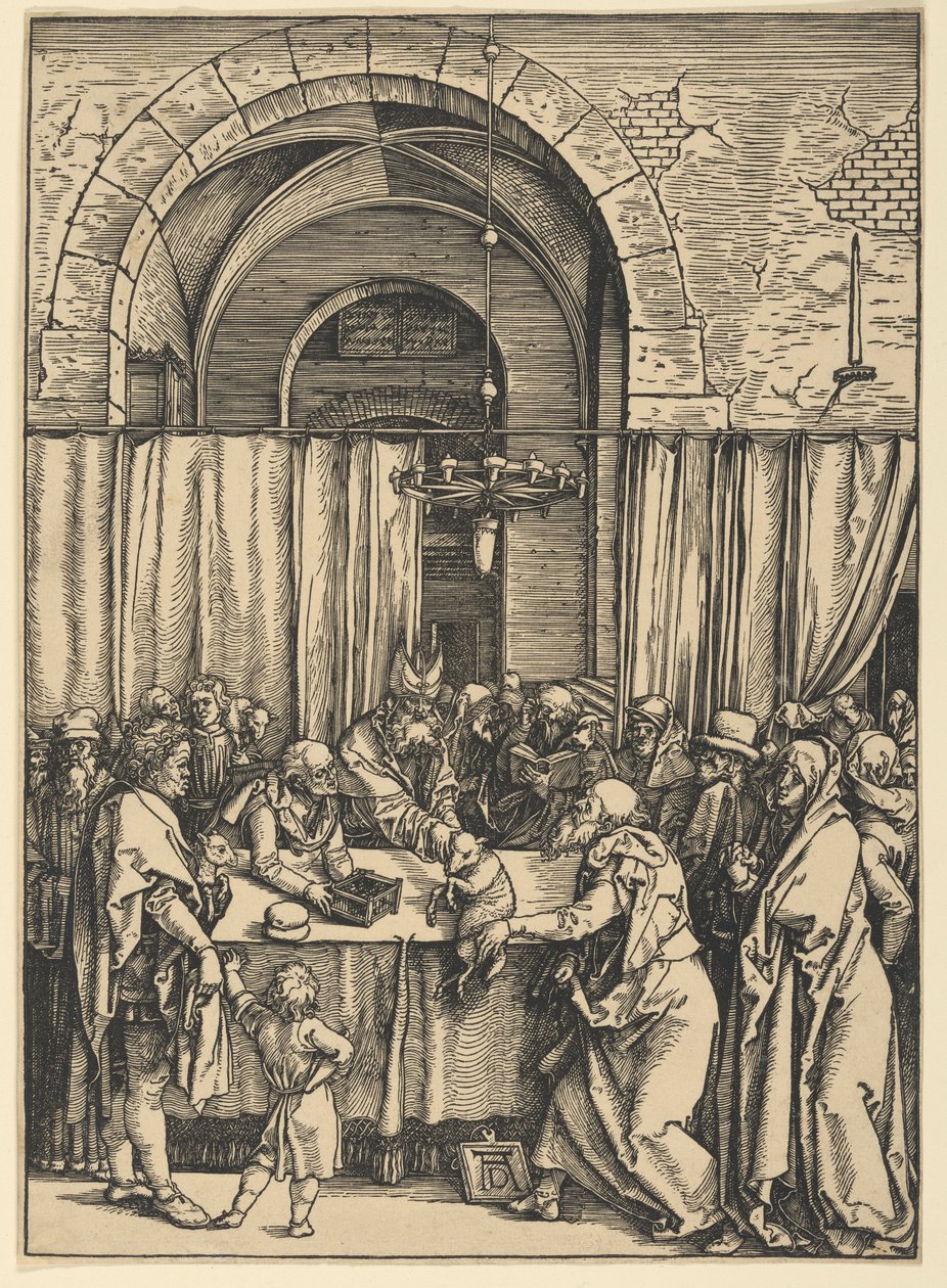 Rejeição da oferta de Joaquim, de A Vida da Virgem de Albrecht Dürer