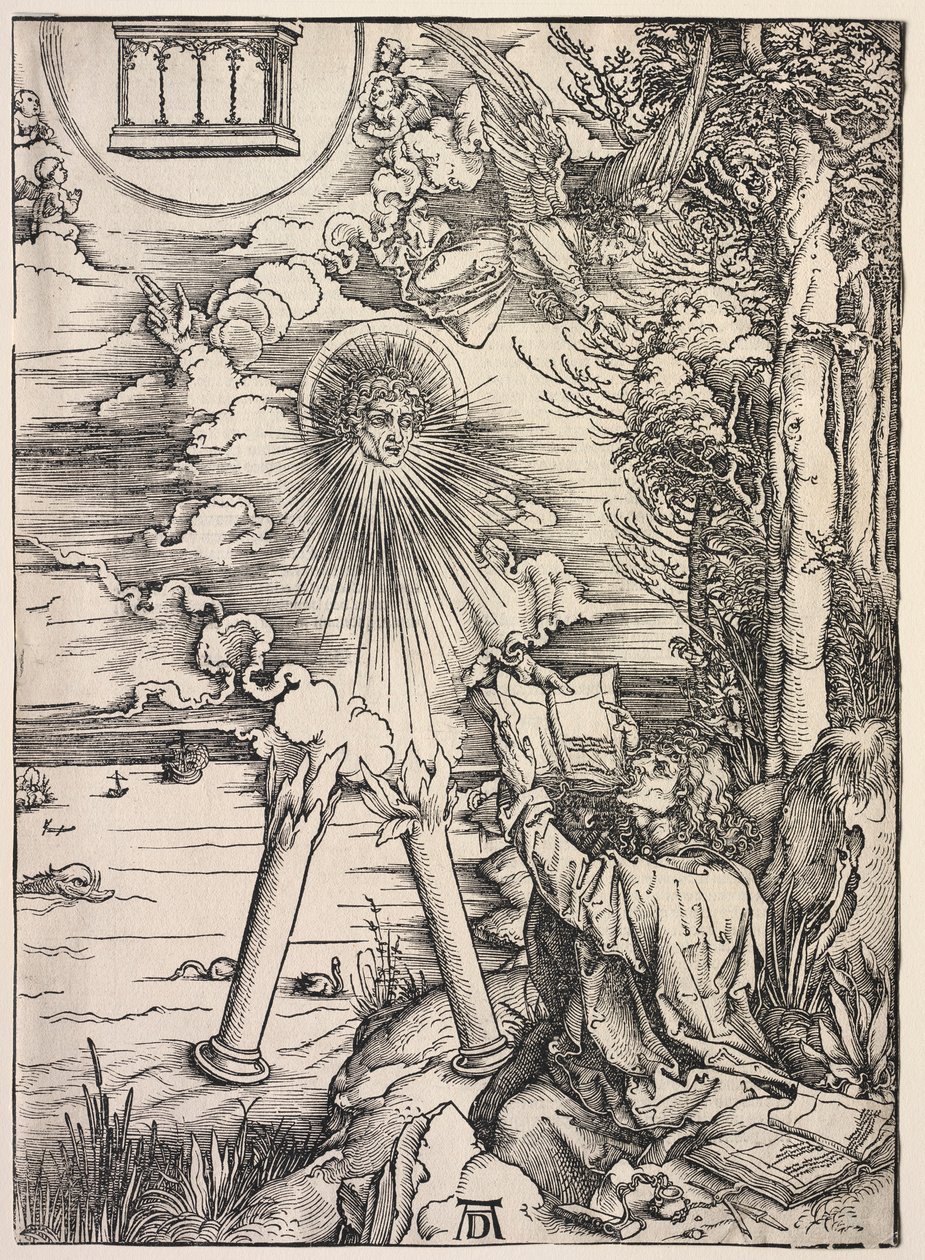 Revelação de São João: São João Devorando os Livros, 1511. de Albrecht Dürer