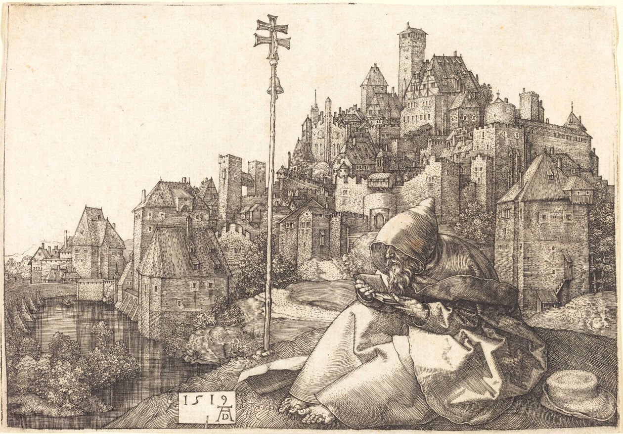 Santo Antônio lendo de Albrecht Dürer