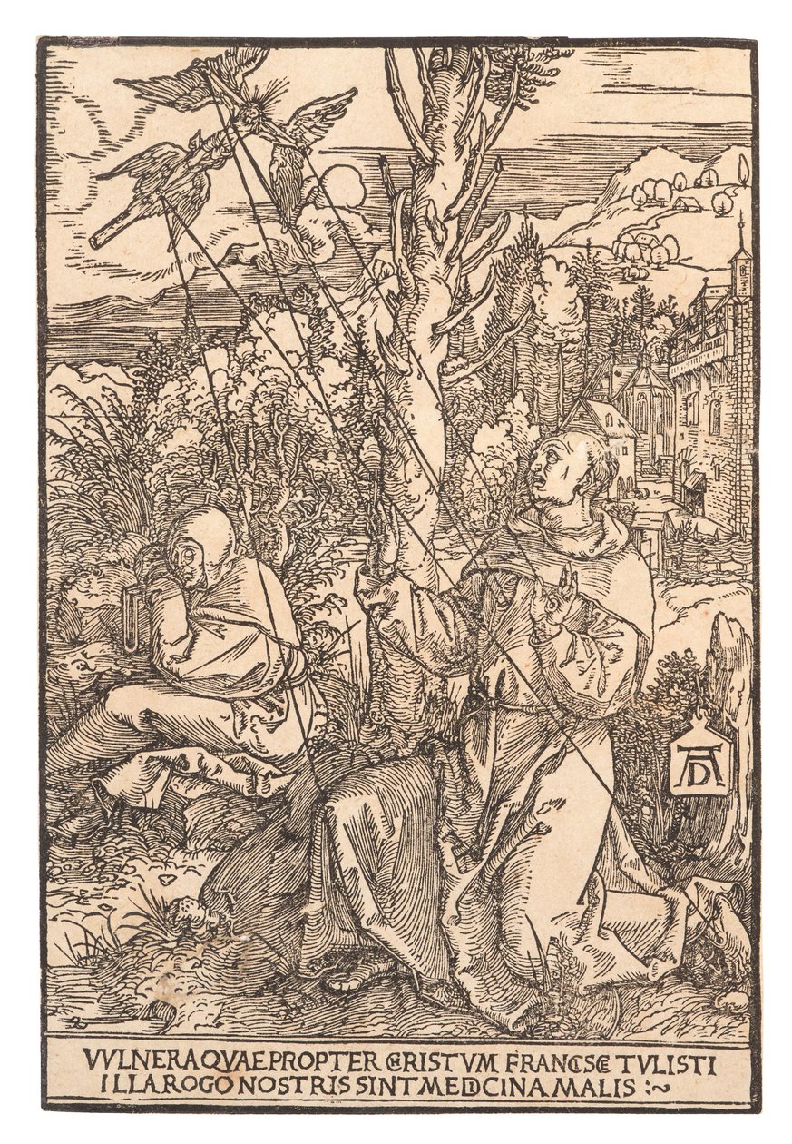 São Francisco Recebendo os Estigmas, c. 1505. de Albrecht Dürer