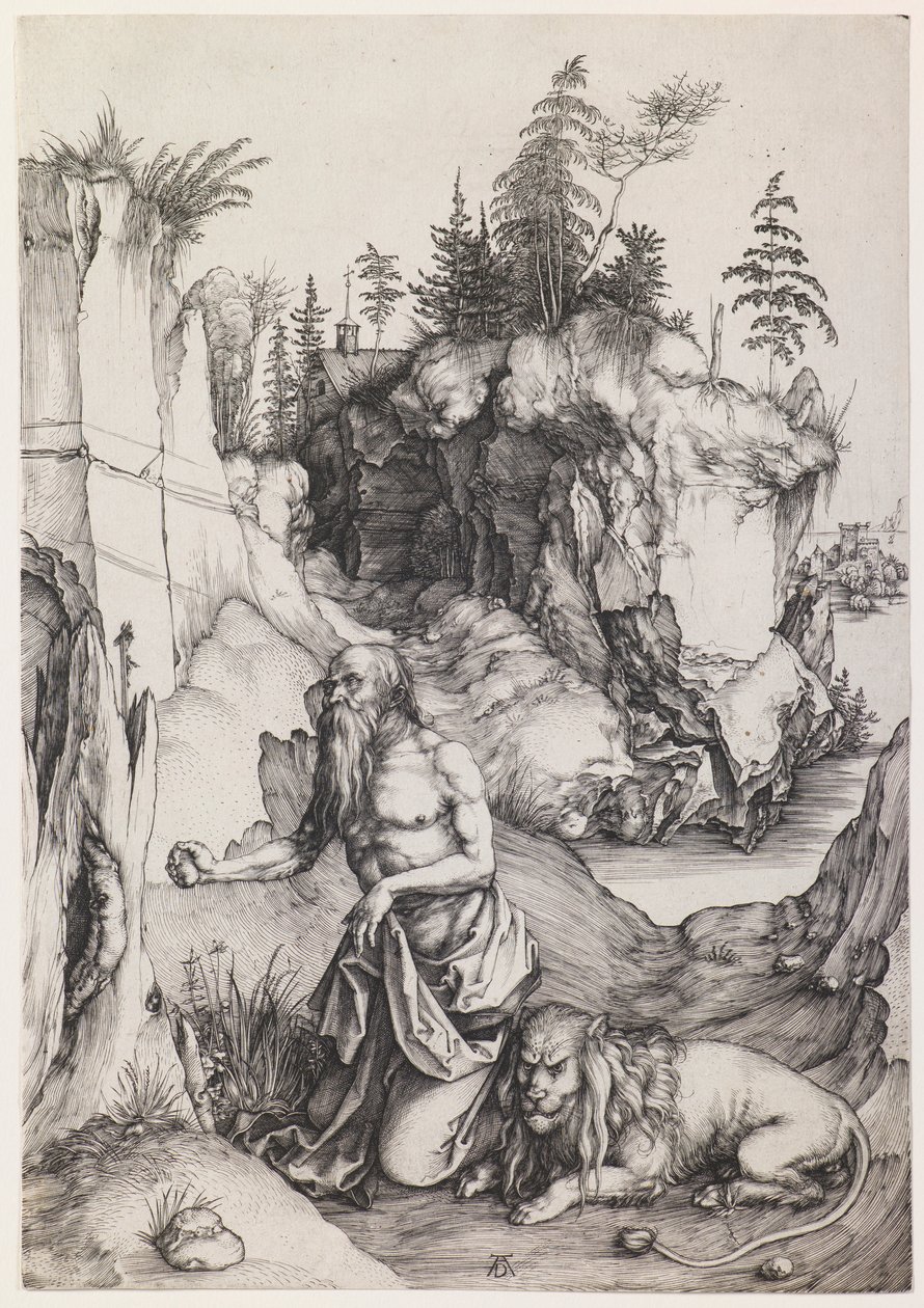 São Jerónimo penitente no deserto de Albrecht Dürer