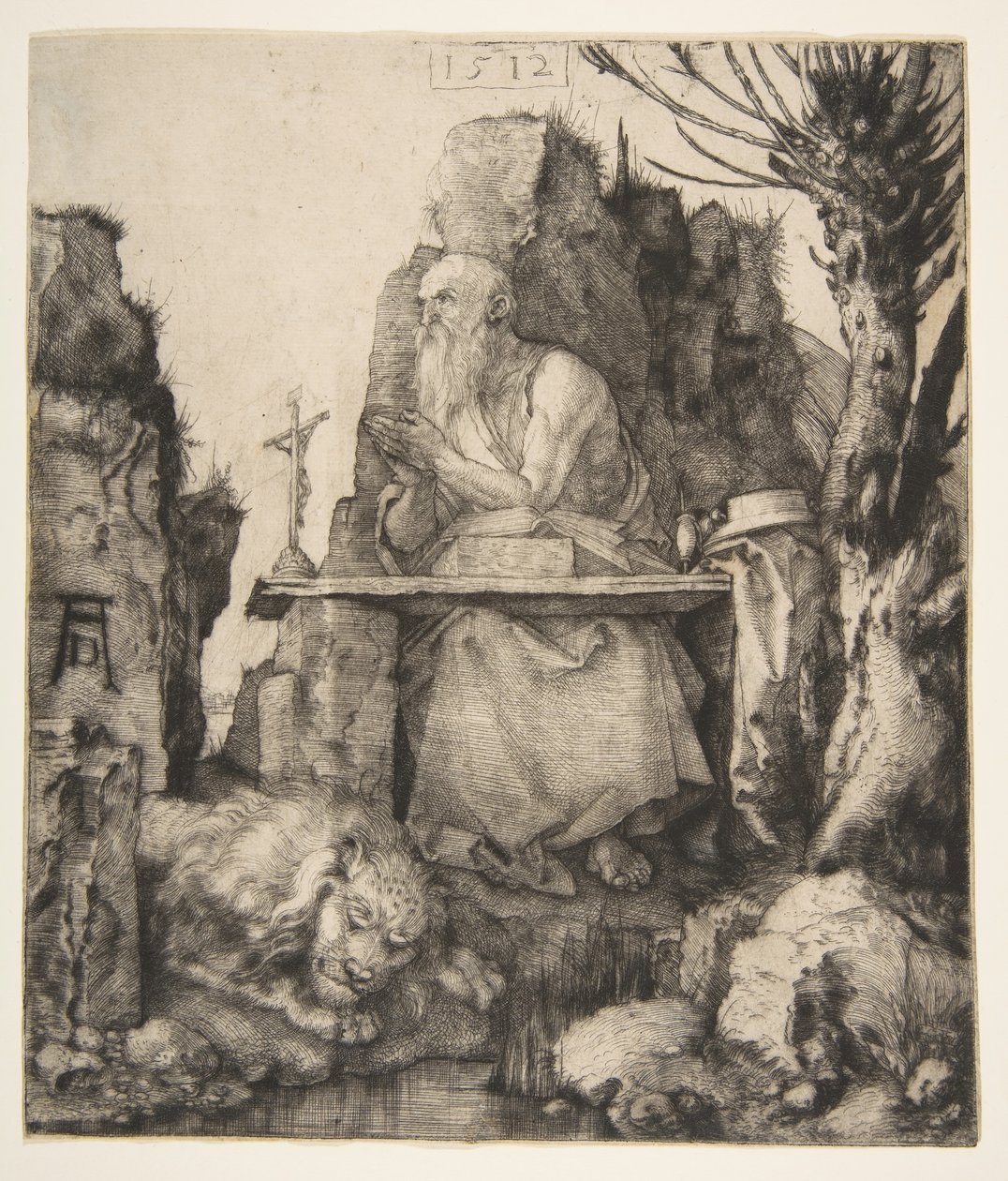 São Jerônimo pelo Pollard Willow, 1512. de Albrecht Dürer