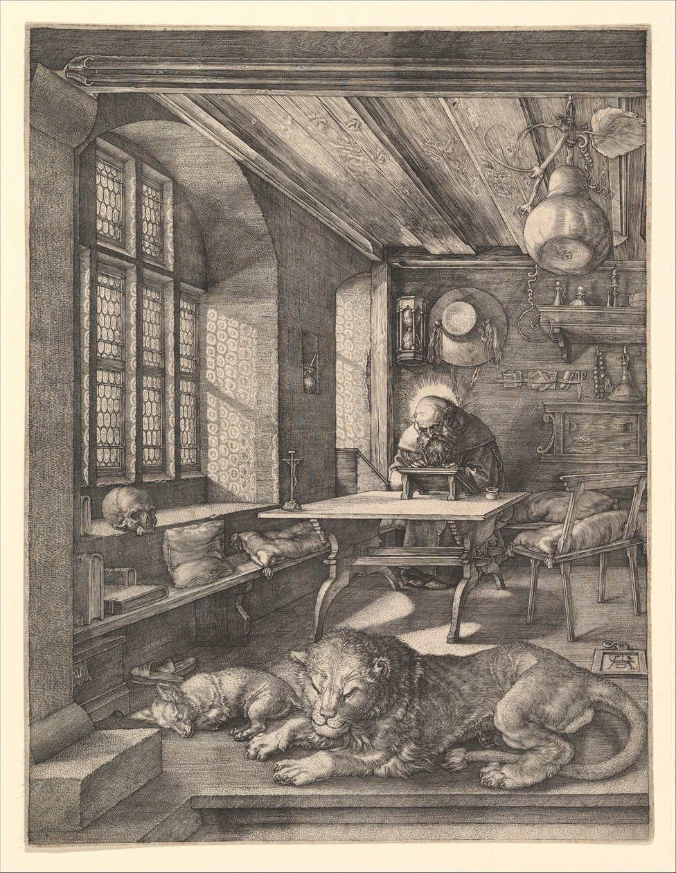 São Jerónimo no seu escritório de Albrecht Dürer