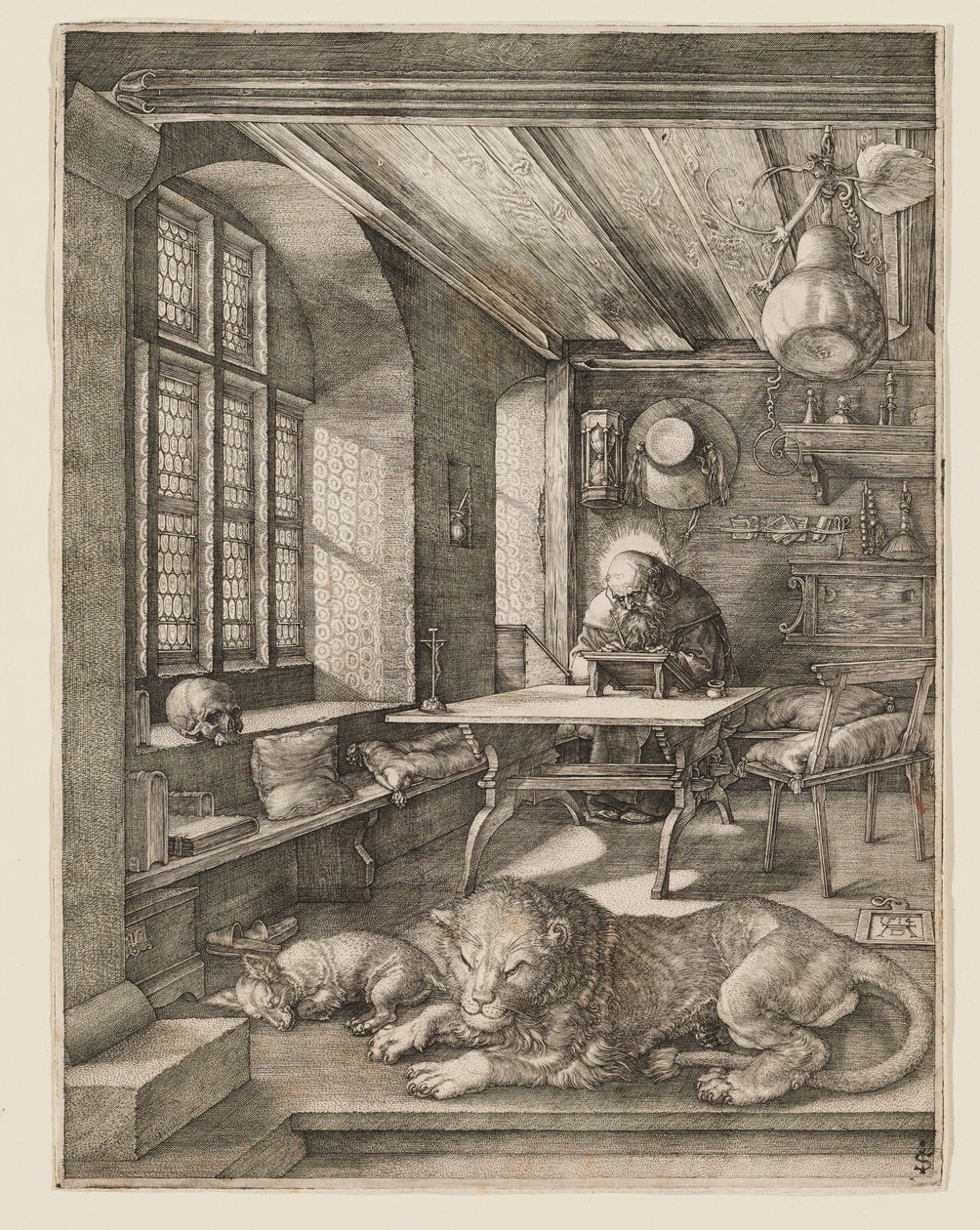 São Jerónimo no seu gabinete de trabalho de Albrecht Dürer