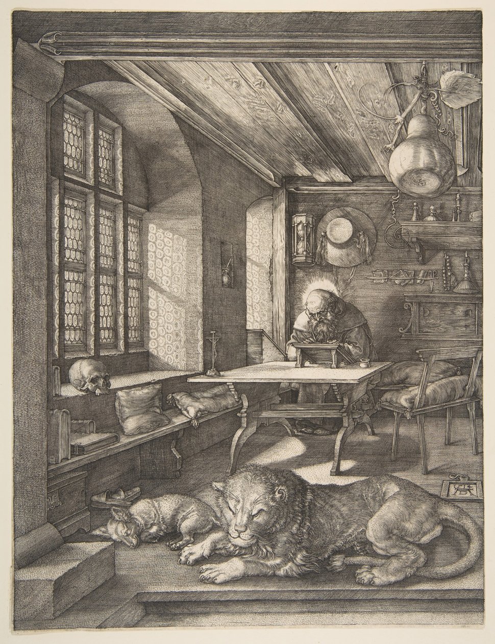 São Jerônimo em Seu Estudo, 1514. de Albrecht Dürer