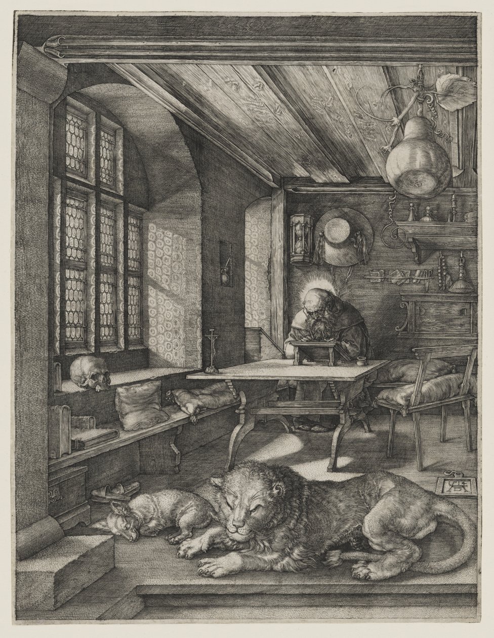 São Jerónimo no seu gabinete de estudo de Albrecht Dürer