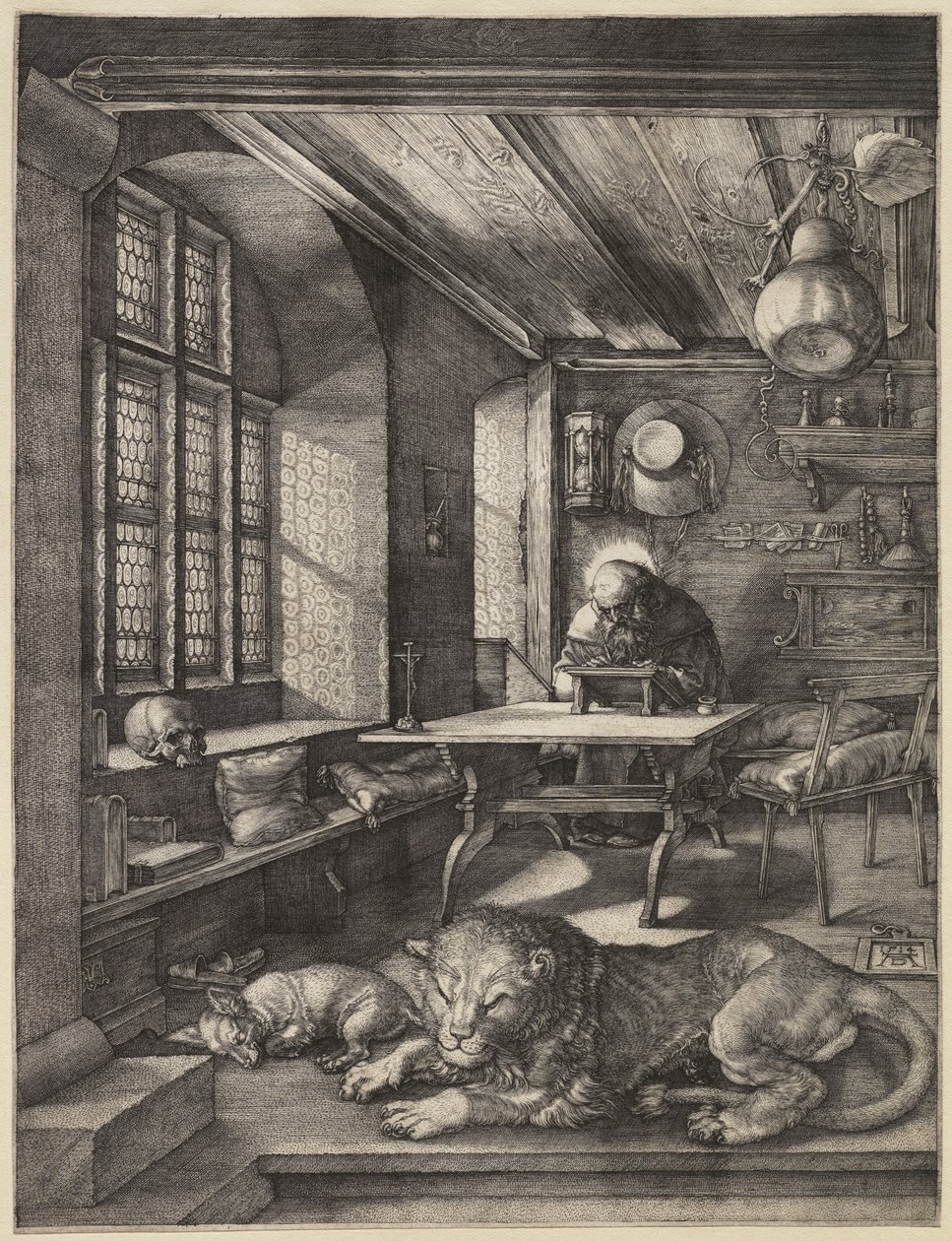 São Jerônimo em seu Estudo, 1514 de Albrecht Dürer