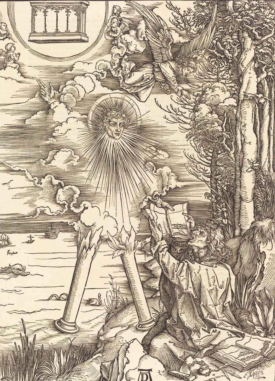 São João Devorando o Livro, 1498. de Albrecht Dürer