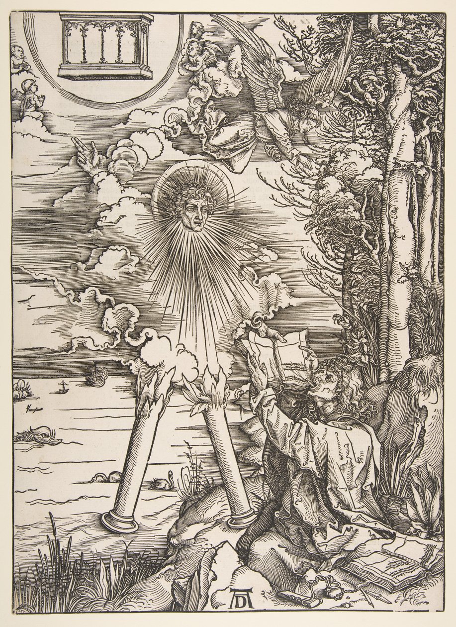 São João devorando o livro, de "O Apocalipse" de Albrecht Dürer