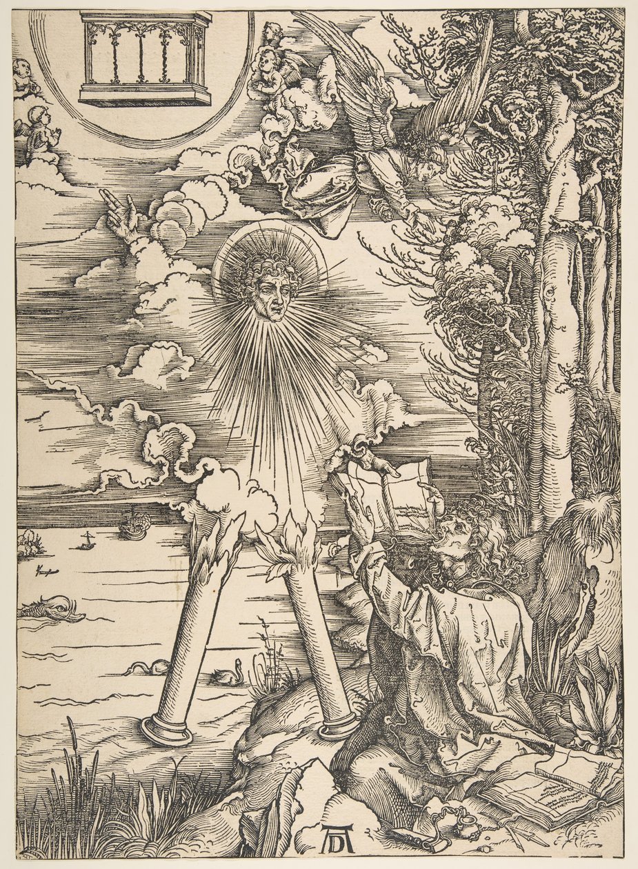 São João Engolindo o Livro, do Apocalipse, Edição Latina, 1511, 1511. de Albrecht Dürer