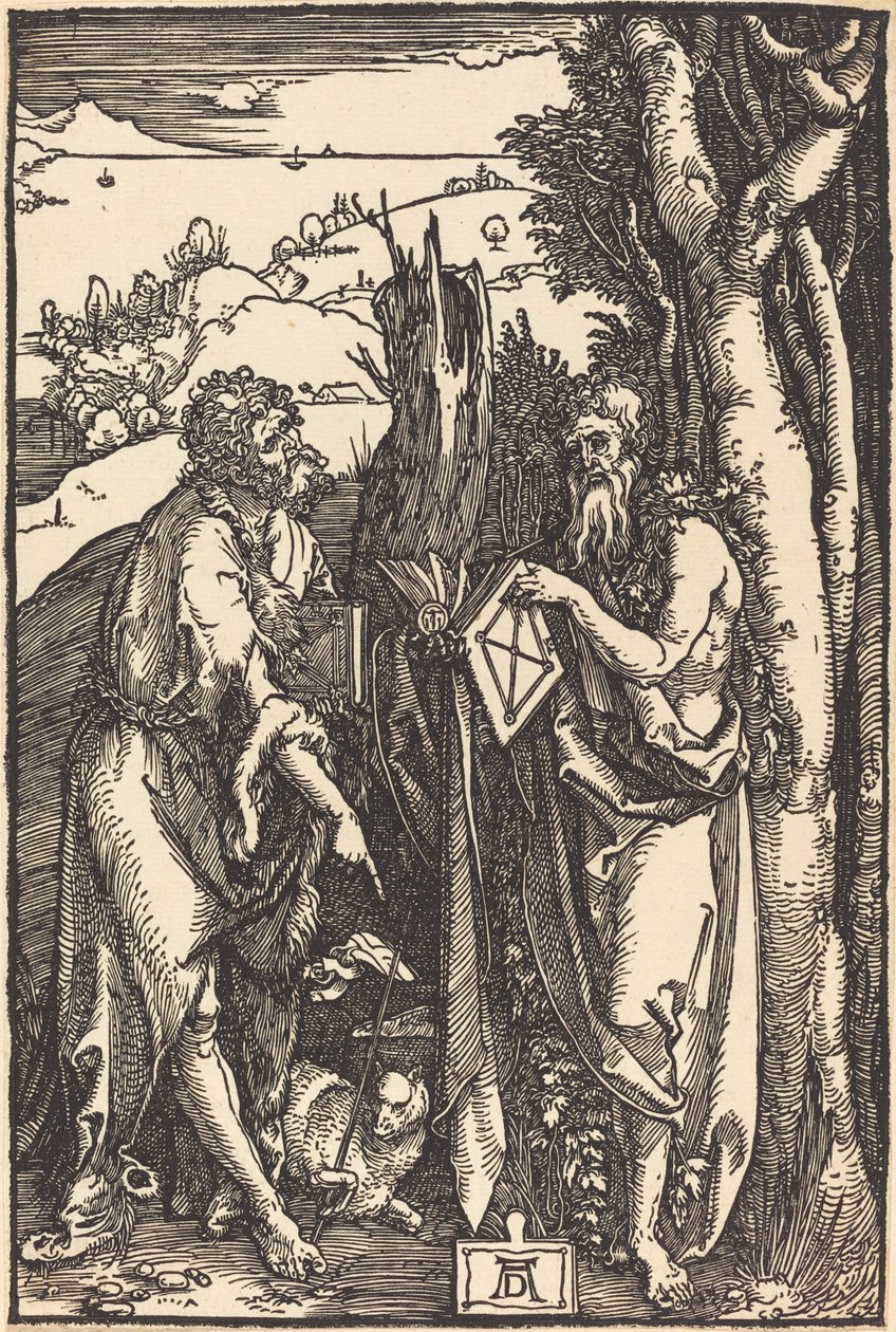São João Batista e São Onufrio de Albrecht Dürer