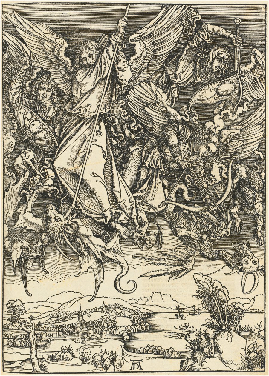 São Miguel combatendo o dragão de Albrecht Dürer